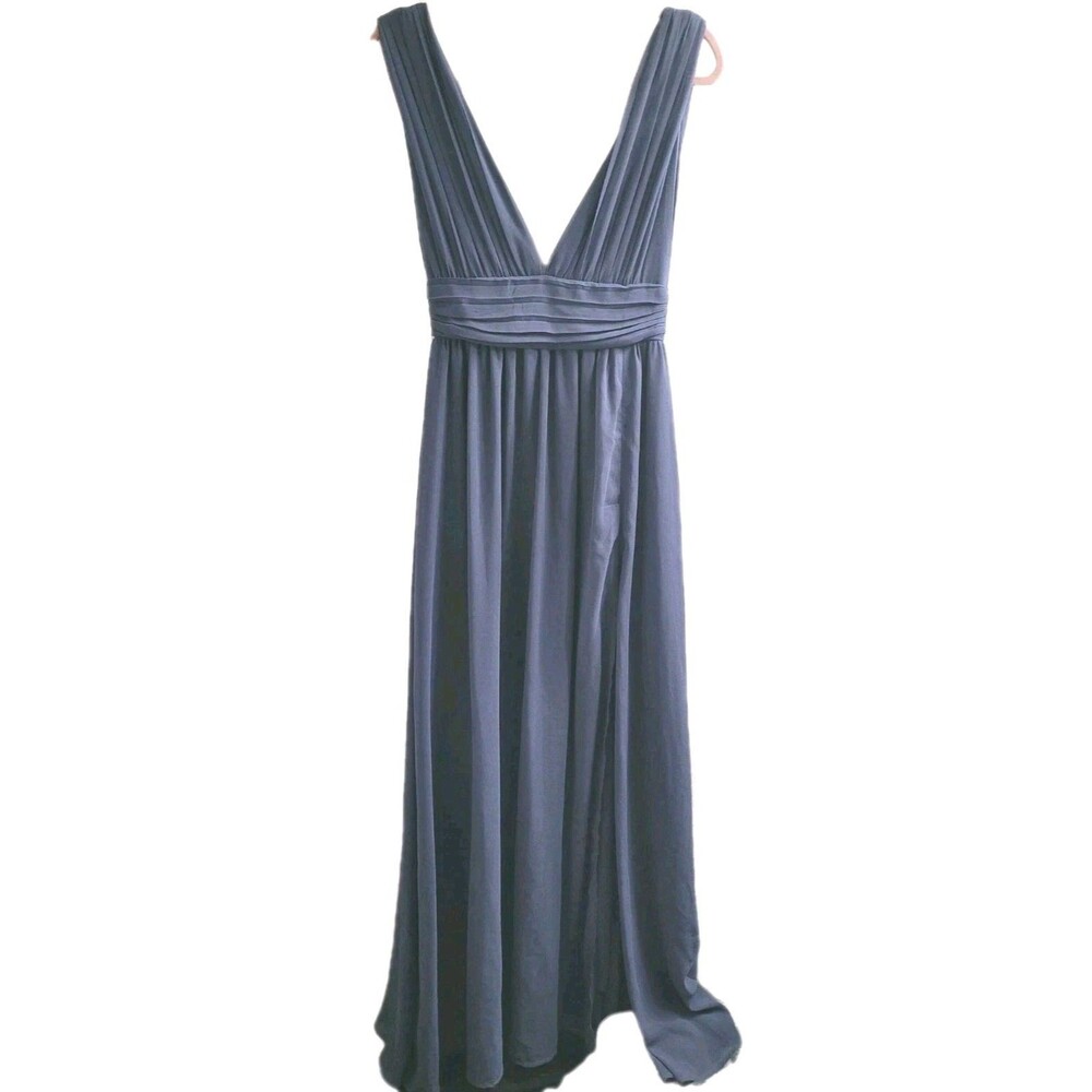 Lulus Heavenly Hues Maxi Dress Style #43449 —Slate Blue / Dusty Blue Size XS NWT